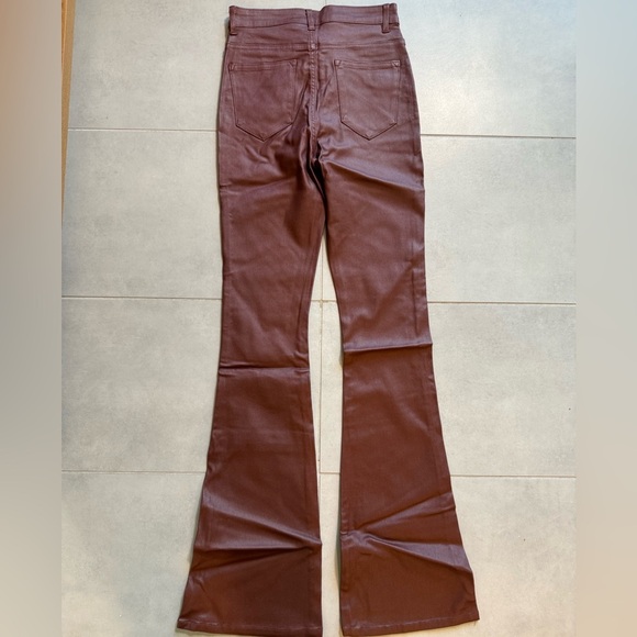 Edikted Faux Leather Chocolate Brown Pants - Picture 10 of 11